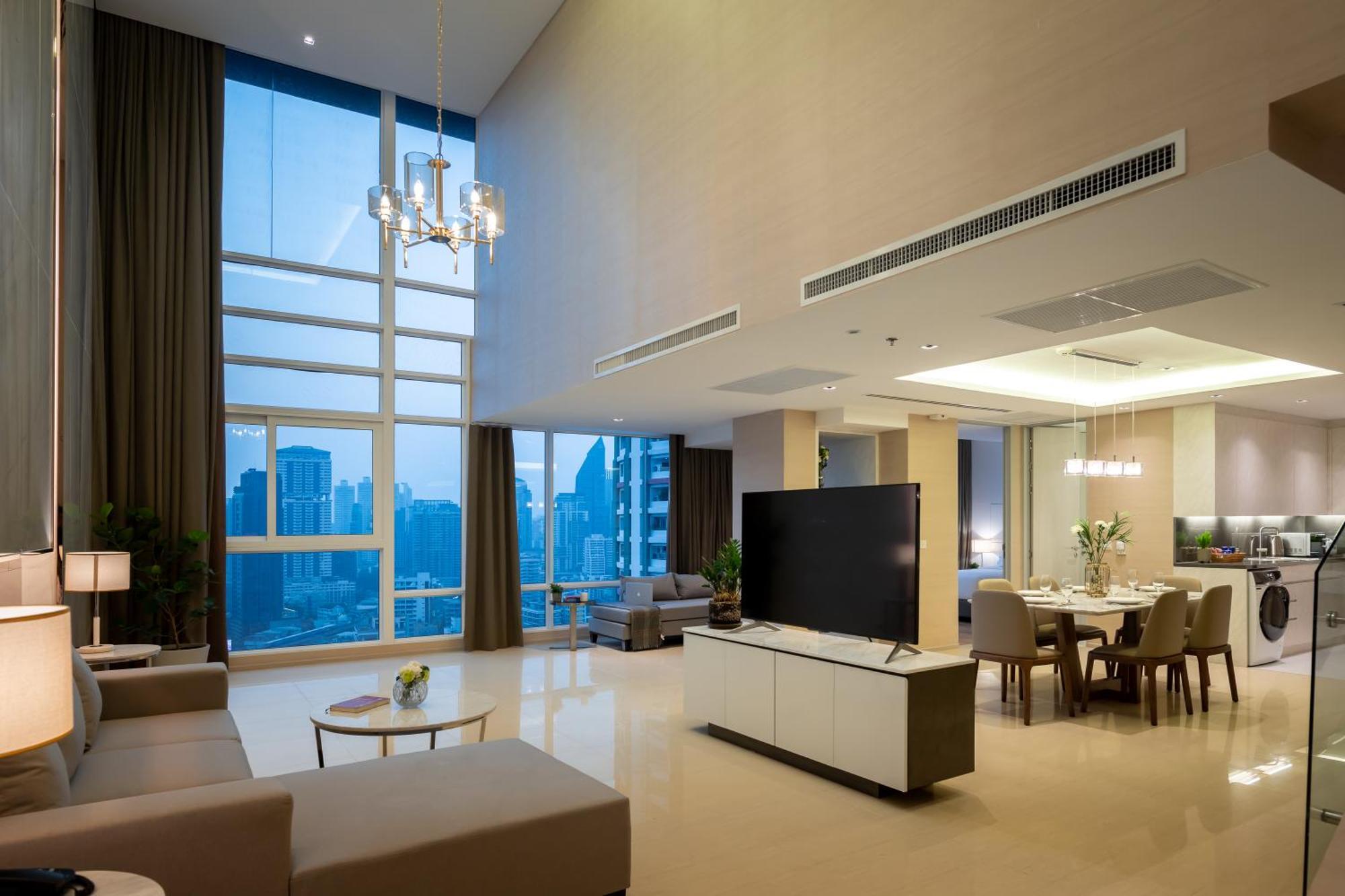 Jasmine 59 Hotel Bangkok Eksteriør billede A living room in a condominium